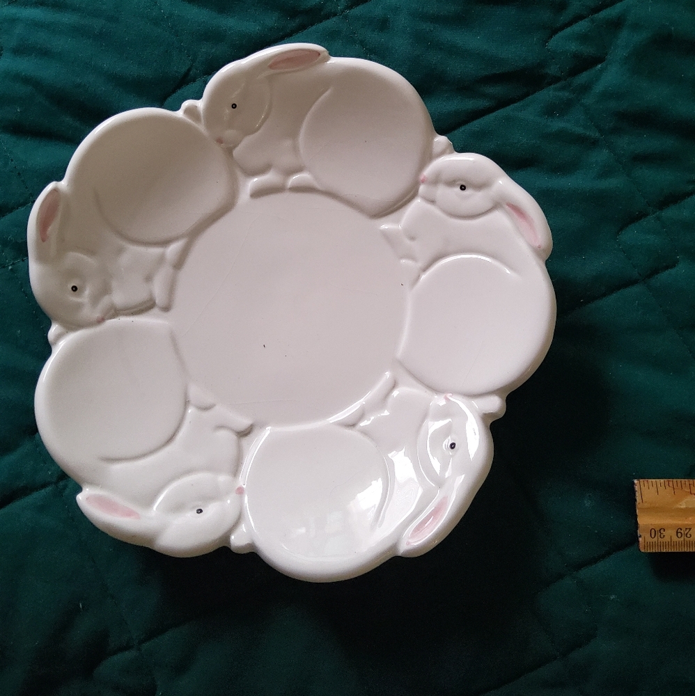 Dept 56 Bunny Plate